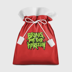 Мешок новогодний Bring me the horizon green