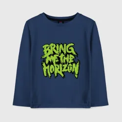 Детский лонгслив хлопок Bring me the horizon green