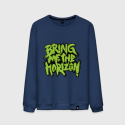 Мужской свитшот хлопок Bring me the horizon green