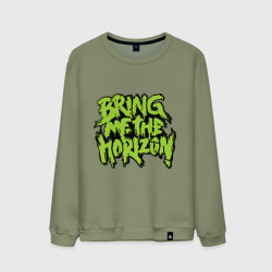 Мужской свитшот хлопок Bring me the horizon green