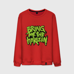 Мужской свитшот хлопок Bring me the horizon green