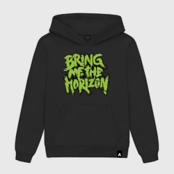 Мужская толстовка хлопок Bring me the horizon green