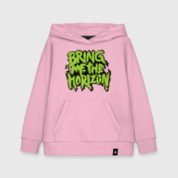 Детская толстовка хлопок Bring me the horizon green