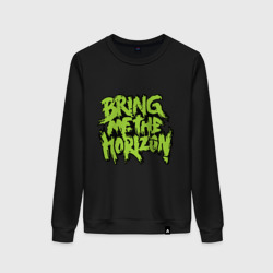 Женский свитшот хлопок Bring me the horizon green