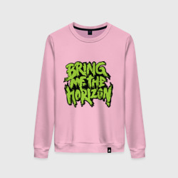 Женский свитшот хлопок Bring me the horizon green