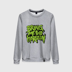 Женский свитшот хлопок Bring me the horizon green