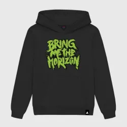 Мужская толстовка хлопок Bring me the horizon green