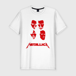 Приталенная футболка Metallica kvartet (Мужская)