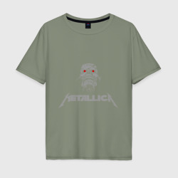 Мужская футболка хлопок Oversize Metallica scool