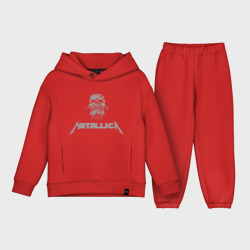 Детский костюм хлопок Oversize Metallica scool