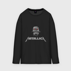 Женский лонгслив oversize хлопок Metallica scool