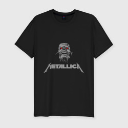Мужская футболка хлопок Slim Metallica scool
