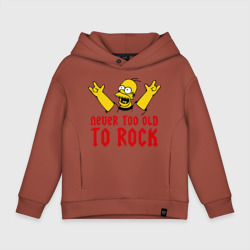 Детское худи Oversize хлопок Simpson Rock