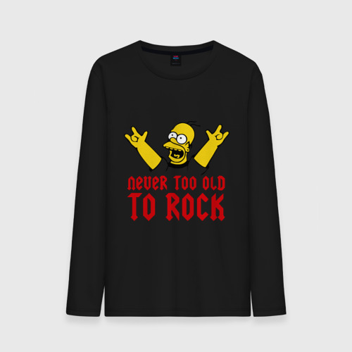 Мужской лонгслив хлопок Simpson Rock, цвет черный