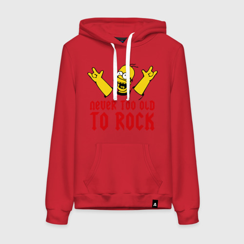 Женская толстовка хлопок Simpson Rock, цвет красный