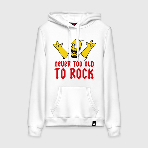 Женская толстовка хлопок Simpson Rock, цвет белый