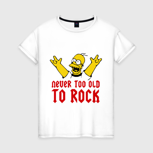 Женская футболка хлопок Simpson Rock