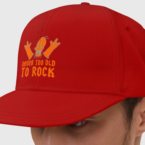 Кепка снепбек с прямым козырьком Simpson Rock (3), цвет красный
