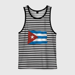 Мужская майка хлопок Куба флаг