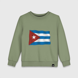 Детский свитшот хлопок Куба флаг