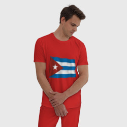 Мужская пижама хлопок Куба флаг - фото 2