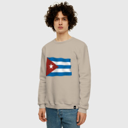 Мужской свитшот хлопок Куба флаг - фото 2