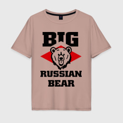 Мужская футболка хлопок Oversize Большой русский медведь