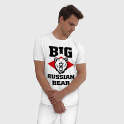 Мужская пижама хлопок Большой русский медведь - фото 2