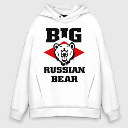 Мужское худи Oversize хлопок Большой русский медведь