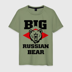 Мужская футболка хлопок Большой русский медведь