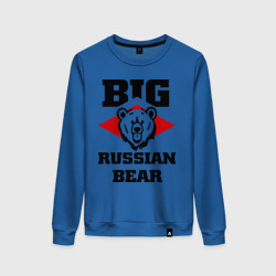 Женский свитшот хлопок Большой русский медведь