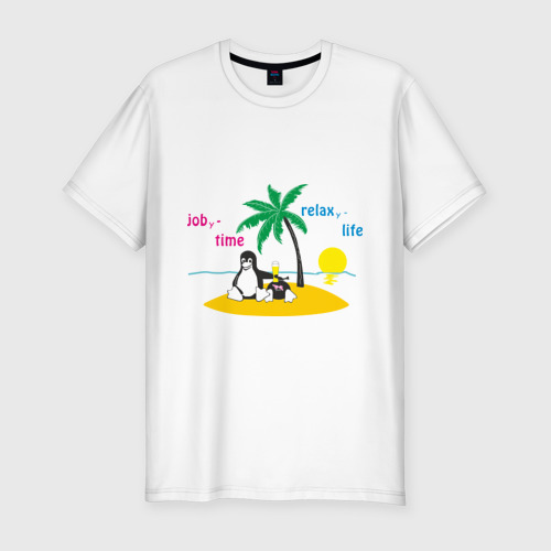 Мужская футболка премиум Linux life Фото 01 Мужская футболка премиум Linux life Фото 01