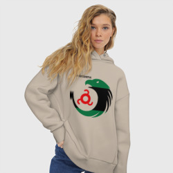 Женское худи Oversize хлопок Ингушетия орел - фото 2