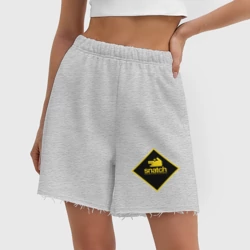 Женские шорты oversize футер хлопок Большой куш ромб - фото 2