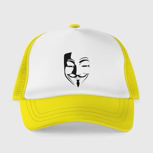 Детская кепка тракер Вендетта маска, цвет желтый - фото 2