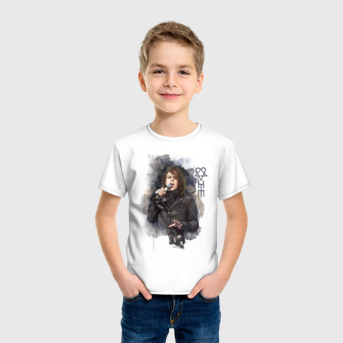 Детская футболка хлопок Ville Valo, цвет белый - фото 3