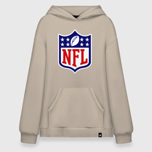 Худи SuperOversize хлопок NFL, цвет миндальный