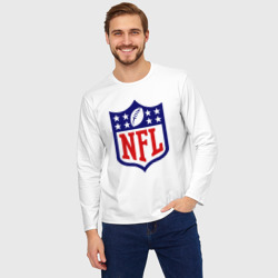 Мужской лонгслив oversize хлопок NFL - фото 2