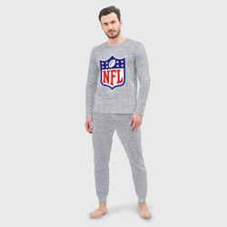 Мужская пижама с лонгсливом хлопок NFL - фото 2