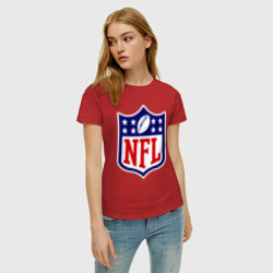 Женская футболка хлопок NFL - фото 2