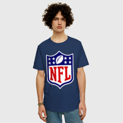 Мужская футболка хлопок Oversize NFL - фото 2