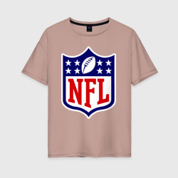 Женская футболка хлопок Oversize NFL