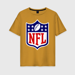 Женская футболка хлопок Oversize NFL