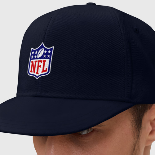 Кепка снепбек с прямым козырьком NFL, цвет темно-синий