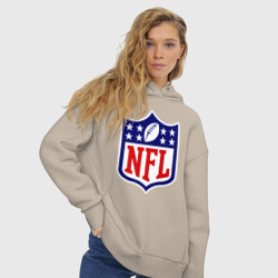 Женское худи Oversize хлопок NFL - фото 2