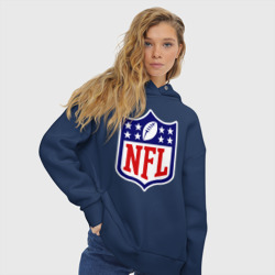 Женское худи Oversize хлопок NFL - фото 2