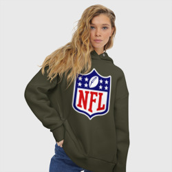 Женское худи Oversize хлопок NFL - фото 2