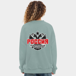 Женский свитшот oversize без начеса хлопок Рукопашный бой - фото 2
