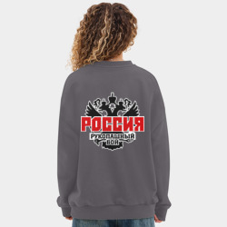 Женский свитшот oversize без начеса хлопок Рукопашный бой - фото 2