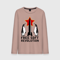 Мужской лонгслив хлопок Free Soft Revolution2